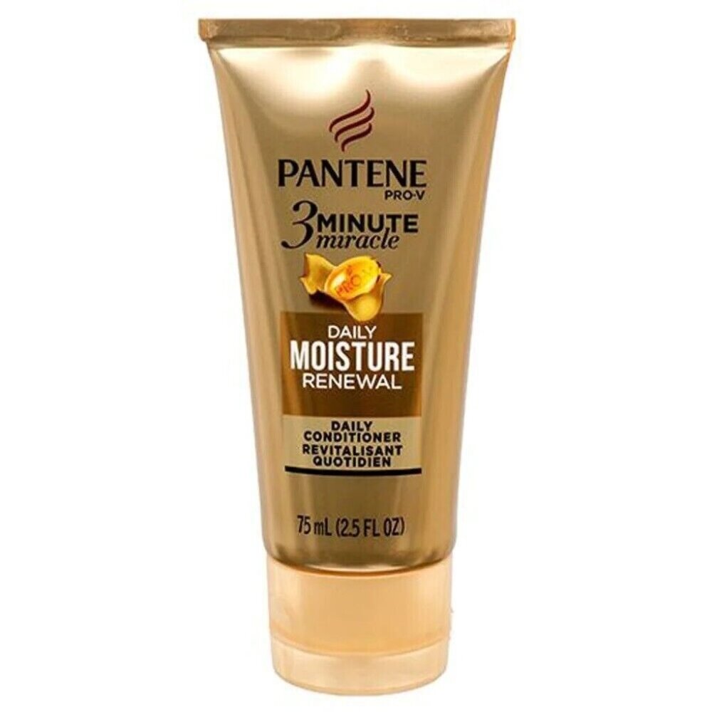 Pantene Pro-V 3 MINUTE MIRACLE DAILY MOISTURE RENEWAL CONDITIONER 2.5 oz, 3pk
